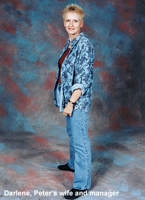 Darlene - Peter's wife and manager
